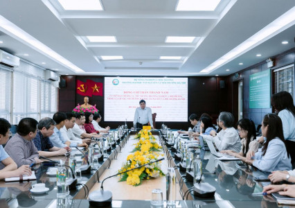 Thứ trưởng Trần Thanh Nam thăm và làm việc tại Trường Đại học Tài nguyên và Môi trường Hà Nội