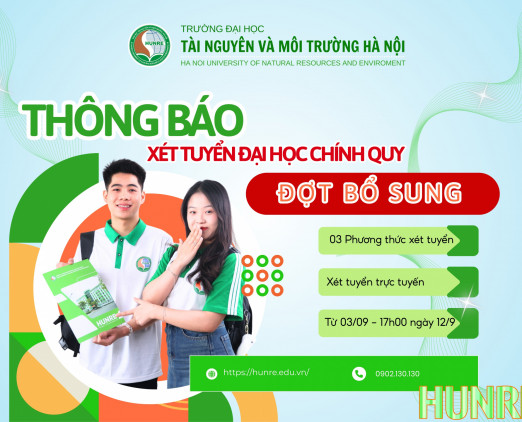 Thông báo tuyển sinh đại học chính quy năm 2025 (đợt bổ sung)