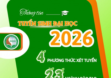 Thông tin tuyển sinh đại học chính quy năm 2026 (dự kiến)