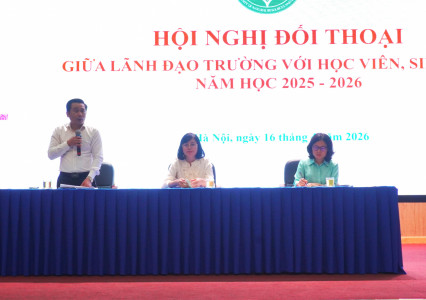 Hội nghị đối thoại giữa Lãnh đạo Trường với học viên, sinh viên năm học 2025 - 2026