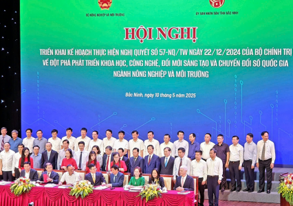Trường đại học tài nguyên và môi trường hà nội tham gia hội nghị triển khai nghị quyết 57-nq/tw và triển lãm khoa học công nghệ tại Bắc Ninh
