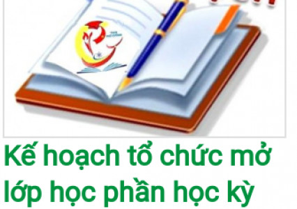 Kế hoạch tổ chức mở lớp học phần học kỳ phụ kỳ II năm học 2019-2020