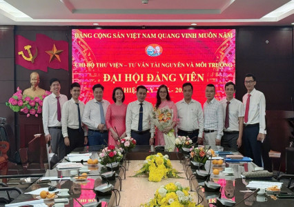 Đại hội Chi bộ Thư viện - Tư vấn Tài nguyên và Môi trường nhiệm kỳ 2025 - 2027