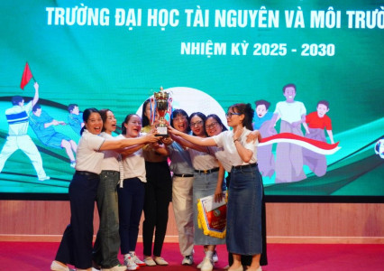 Bế mạc hội thao chào mừng Đại hội Đảng bộ Trường Đại học Tài nguyên và Môi trường Hà Nội nhiệm kỳ 2025 - 2030