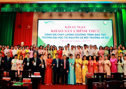 Khai mạc khảo sát chính thức đánh giá chất lượng 06 CTĐT của Trường ĐH Tài nguyên và Môi trường Hà Nội