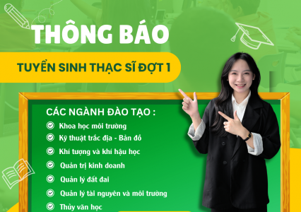 Thông báo về việc tổ chức tuyển sinh đào tạo trình độ thạc sĩ đợt 1 năm 2026