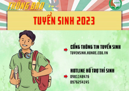Thông báo tuyển sinh đại học chính quy năm 2023