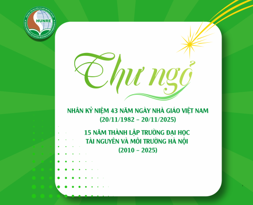 Thư ngỏ của Hiệu trưởng Trường ĐH TN&MT HN