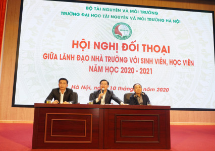 Hội nghị đối thoại giữa lãnh đạo trường với học viên, sinh viên năm học 2020-2021