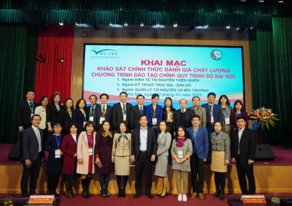 Khai mạc đợt khảo sát chính thức đánh giá chất lượng ba chương trình đào tạo tại Trường Đại học Tài nguyên và Môi trường Hà Nội