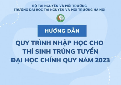 Hướng dẫn thí sinh trúng tuyển đợt bổ sung vào các ngành trình độ đại học hệ chính quy năm 2023 thực hiện xác nhận nhập học và làm thủ tục nhập học 