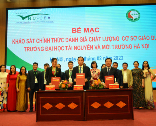 Bế mạc khảo sát chính thức đánh giá cơ sở giáo dục chu kỳ 2 Trường Đại học Tài nguyên và Môi trường Hà Nội