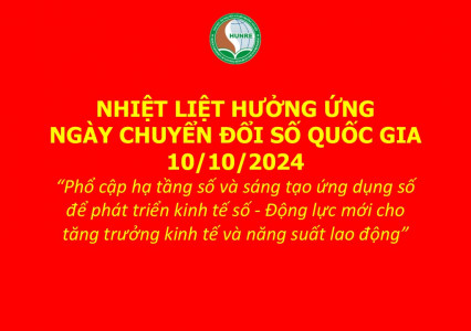 NHIỆT LIỆT HƯỞNG ỨNG NGÀY CHUYỂN ĐỔI SỐ QUỐC GIA 10/10/2024